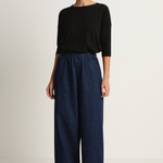 Pas De Calais Natural Denim Easy Pants - Indigo