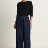 Pas De Calais Natural Denim Easy Pants - Indigo