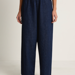 Pas De Calais Natural Denim Easy Pants - Indigo
