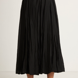 Pas De Calais Crinkle Long Skirt - Black