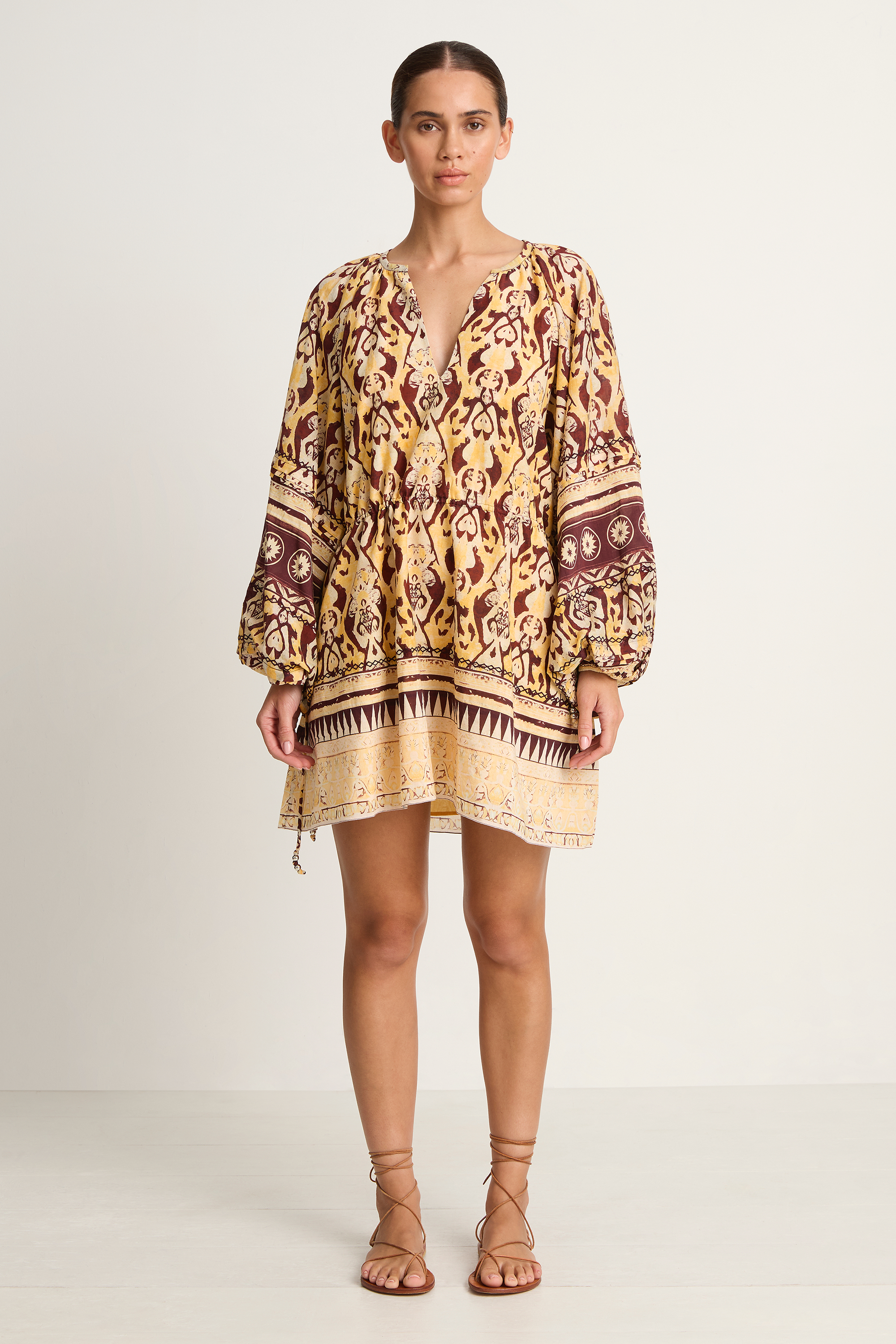 Maria Cher Delancey Vito Short Dress - Yellow Vibes