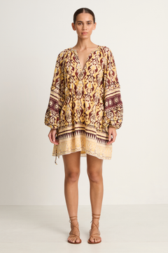 Maria Cher Delancey Vito Short Dress - Yellow Vibes