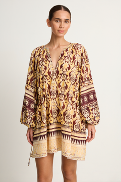 Maria Cher Delancey Vito Short Dress - Yellow Vibes