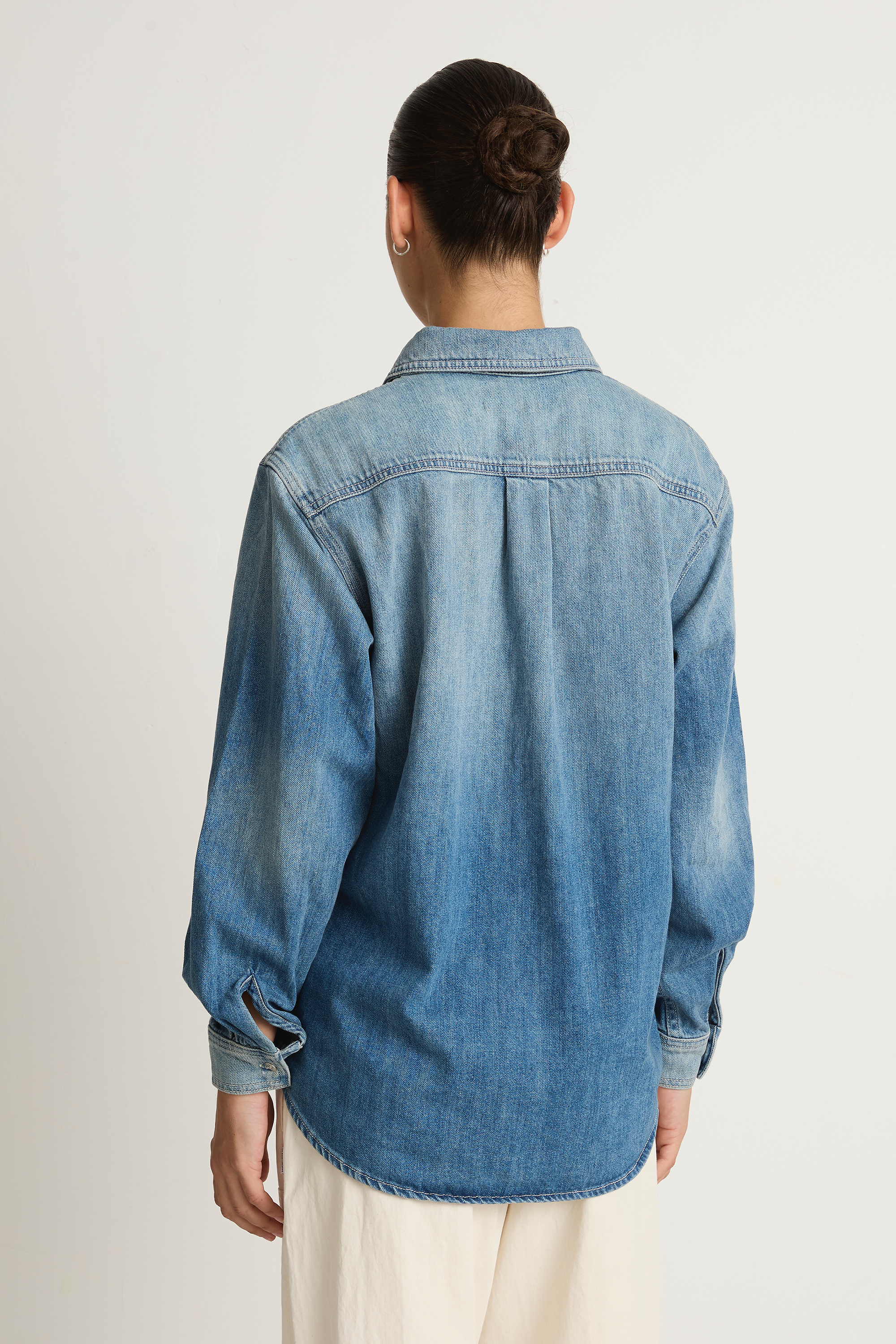 Shaina Mote Essential Denim Button Down - Vintage Indigo