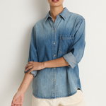 Shaina Mote Essential Denim Button Down - Vintage Indigo