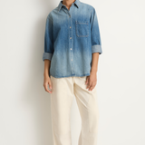 Shaina Mote Essential Denim Button Down - Vintage Indigo