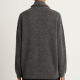 Pas De Calais Fine Bouclé Turtleneck Knit Pullover - Heather Grey