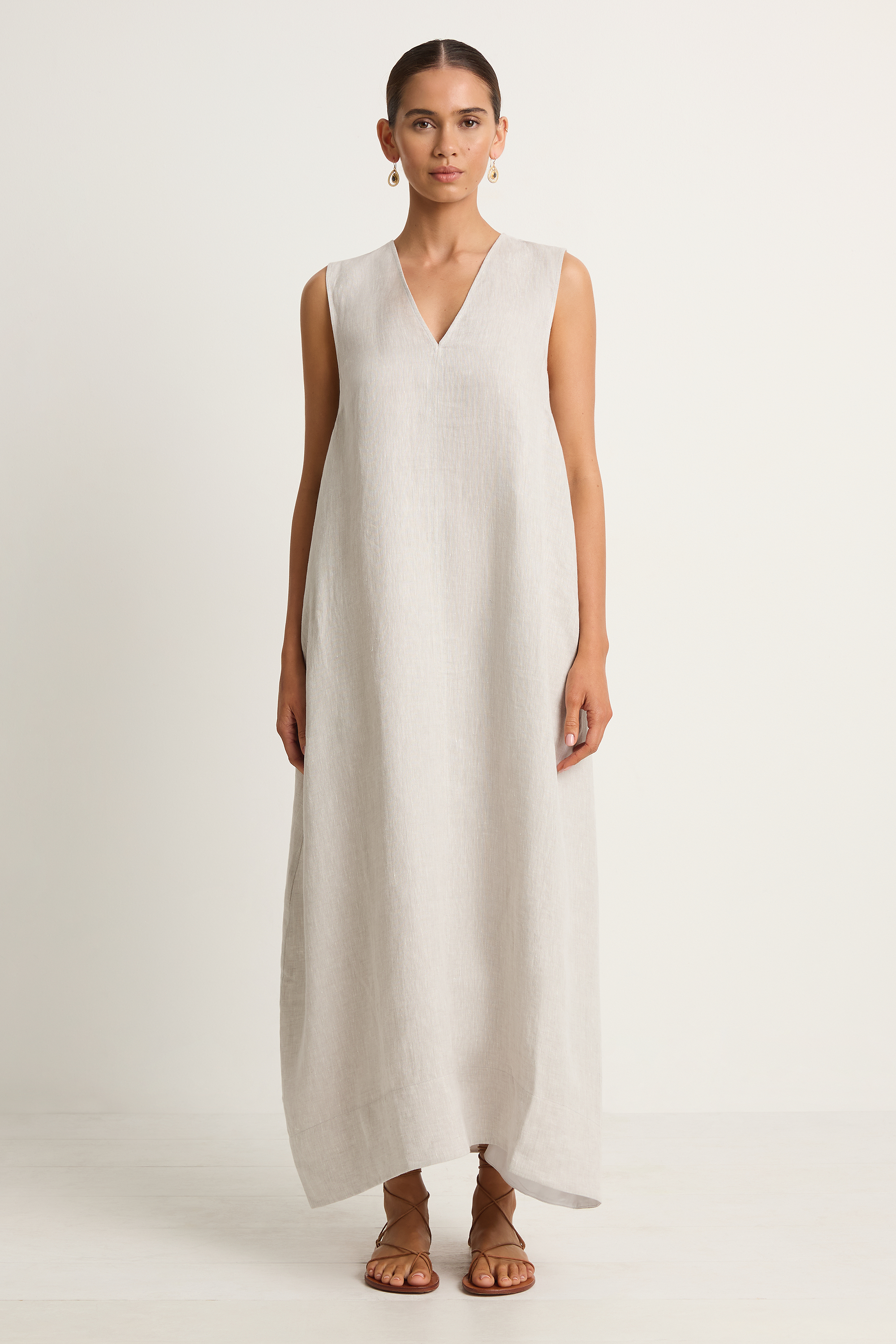 BONDI BORN Delphi Cocoon Dress - Dove