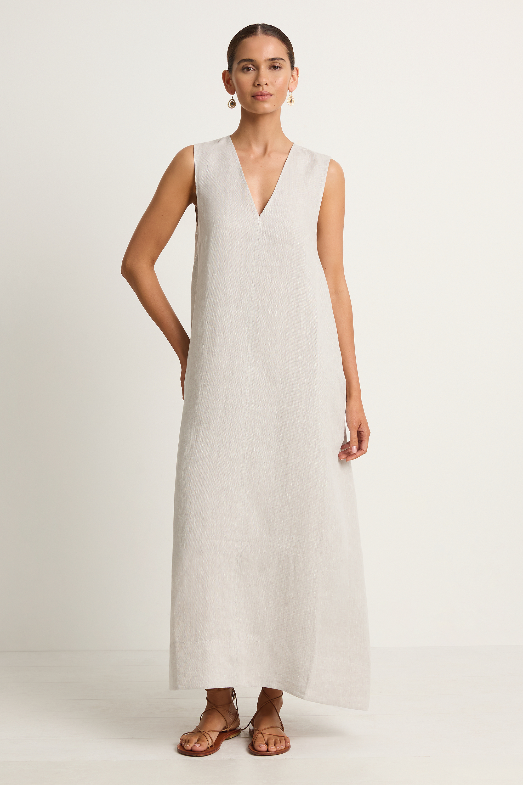 BONDI BORN Delphi Cocoon Dress - Dove