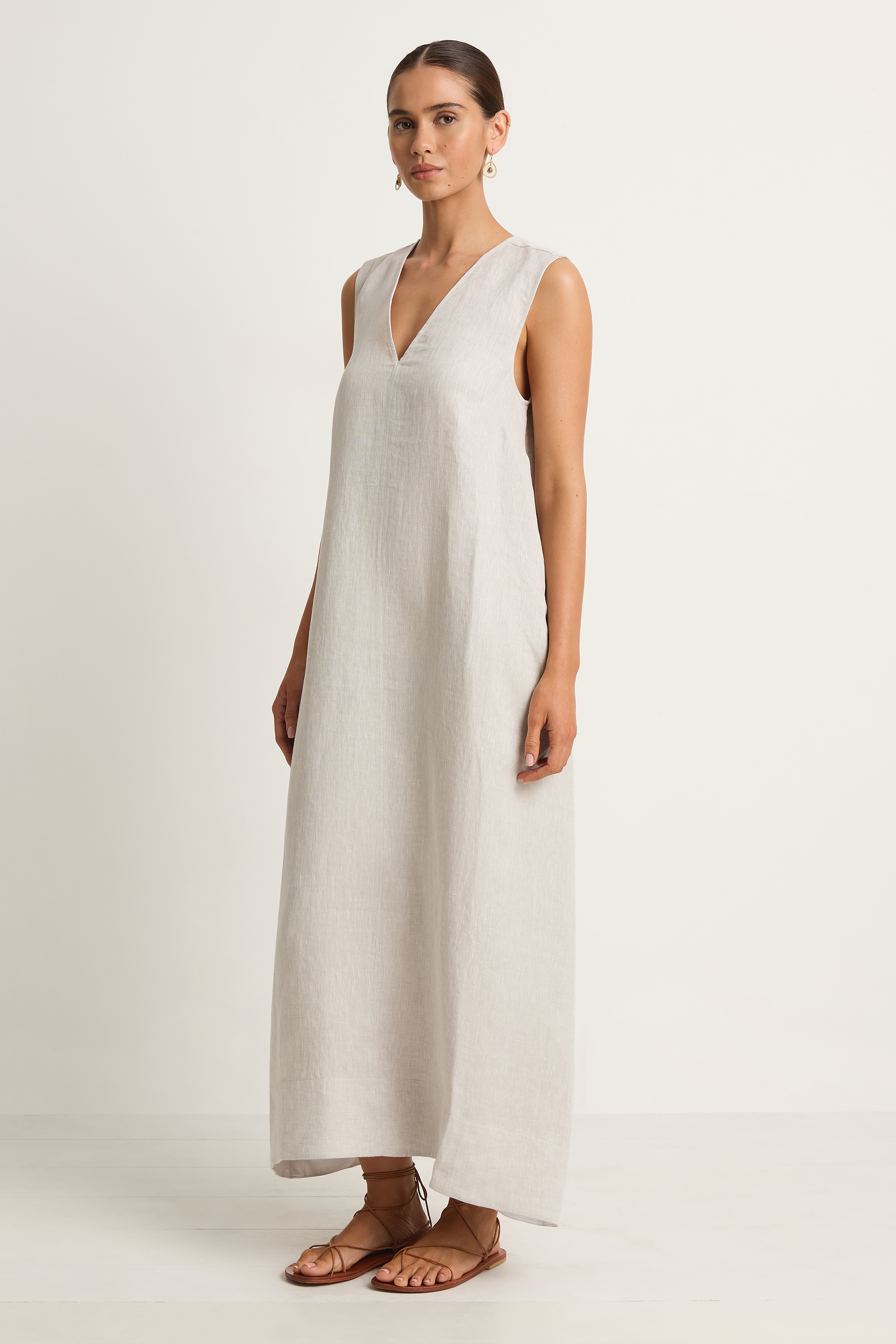 BONDI BORN Delphi Cocoon Dress - Dove