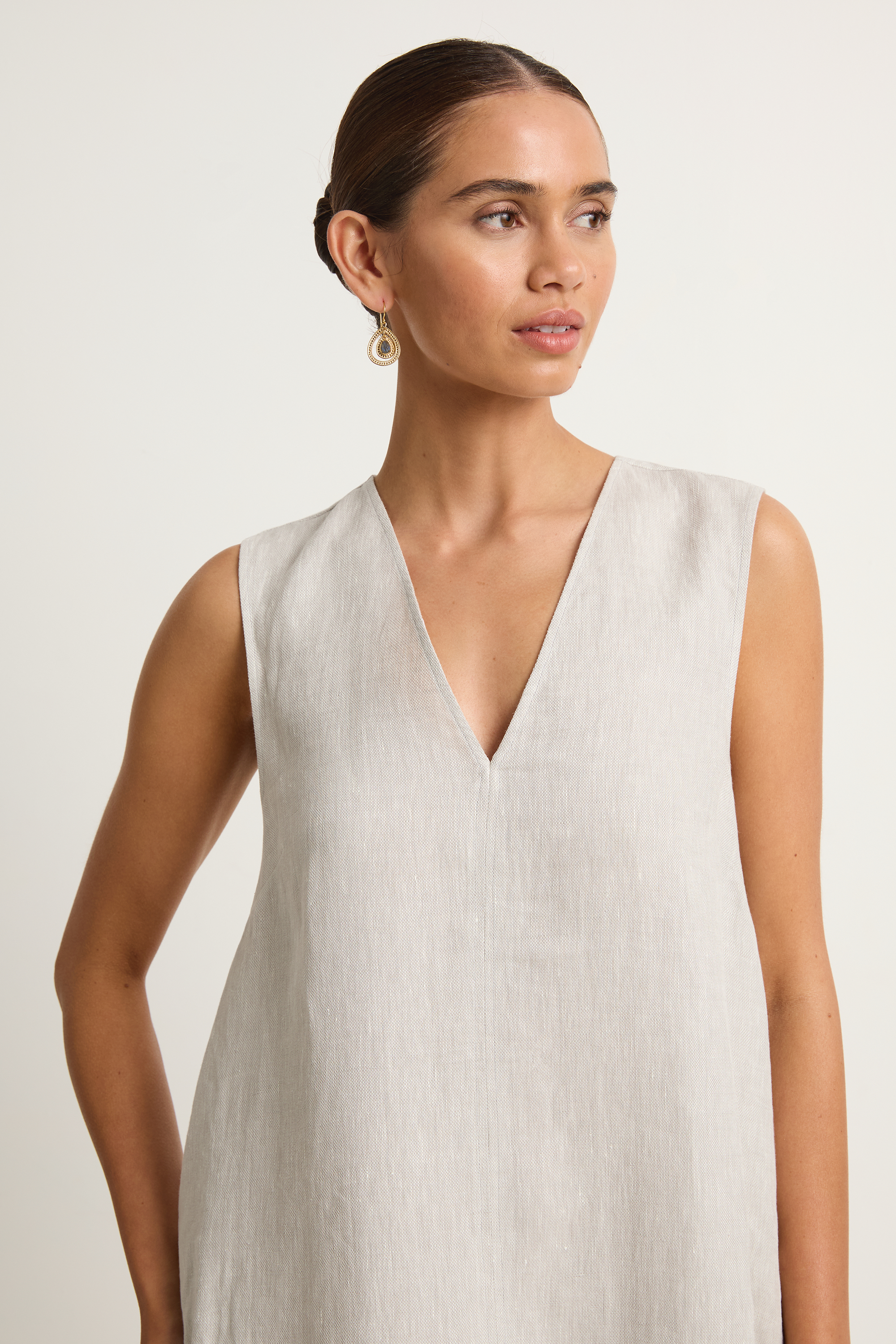 BONDI BORN Delphi Cocoon Dress - Dove