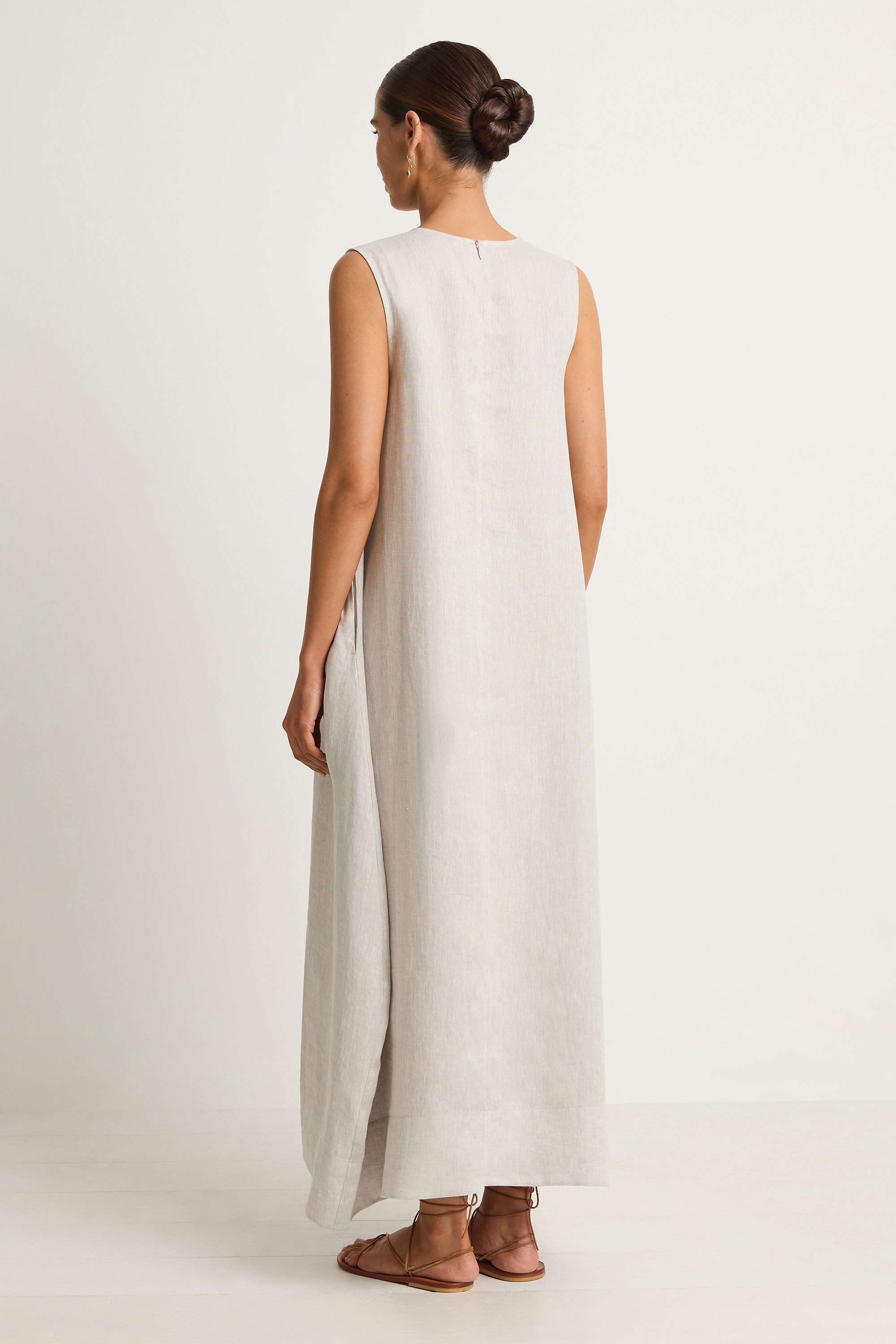 BONDI BORN Delphi Cocoon Dress - Dove