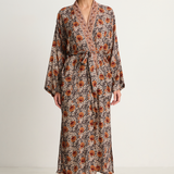 Natalie Martin Diane Robe - Vintage Flowers Slate