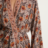 Natalie Martin Diane Robe - Vintage Flowers Slate