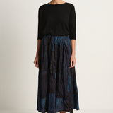 Pas De Calais Tsugihagi Print Skirt - Navy