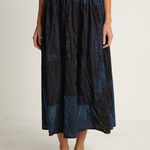 Pas De Calais Tsugihagi Print Skirt - Navy