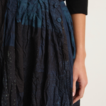 Pas De Calais Tsugihagi Print Skirt - Navy