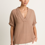 Xirena Avery Top - Ash Brown