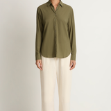 Xirena Beau Shirt - Olive Smoke