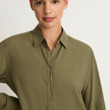 Xirena Beau Shirt - Olive Smoke