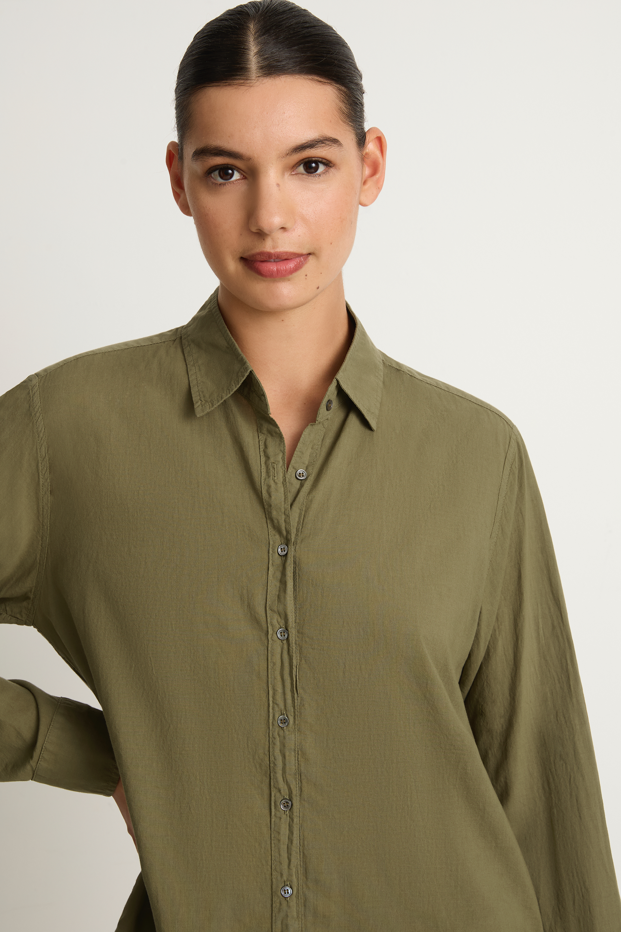 Xirena Beau Shirt - Olive Smoke