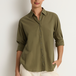 Xirena Beau Shirt - Olive Smoke