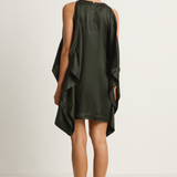 BONDI BORN Como Waterfall Mini Dress - Forest