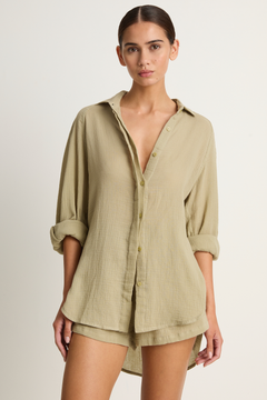 MIKOH Noto Shirt & Reyna Shorts - Oyster