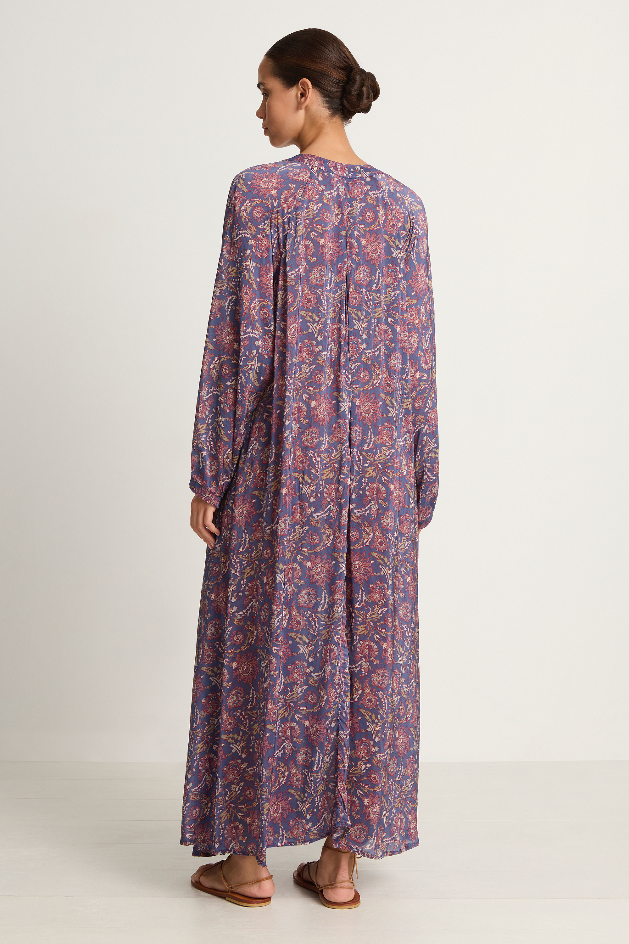 fiore maxi dress natalie martin Silk Print Fiore Maxi Dress