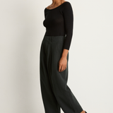 Apiece Apart Bari Crop Trouser - Forest River