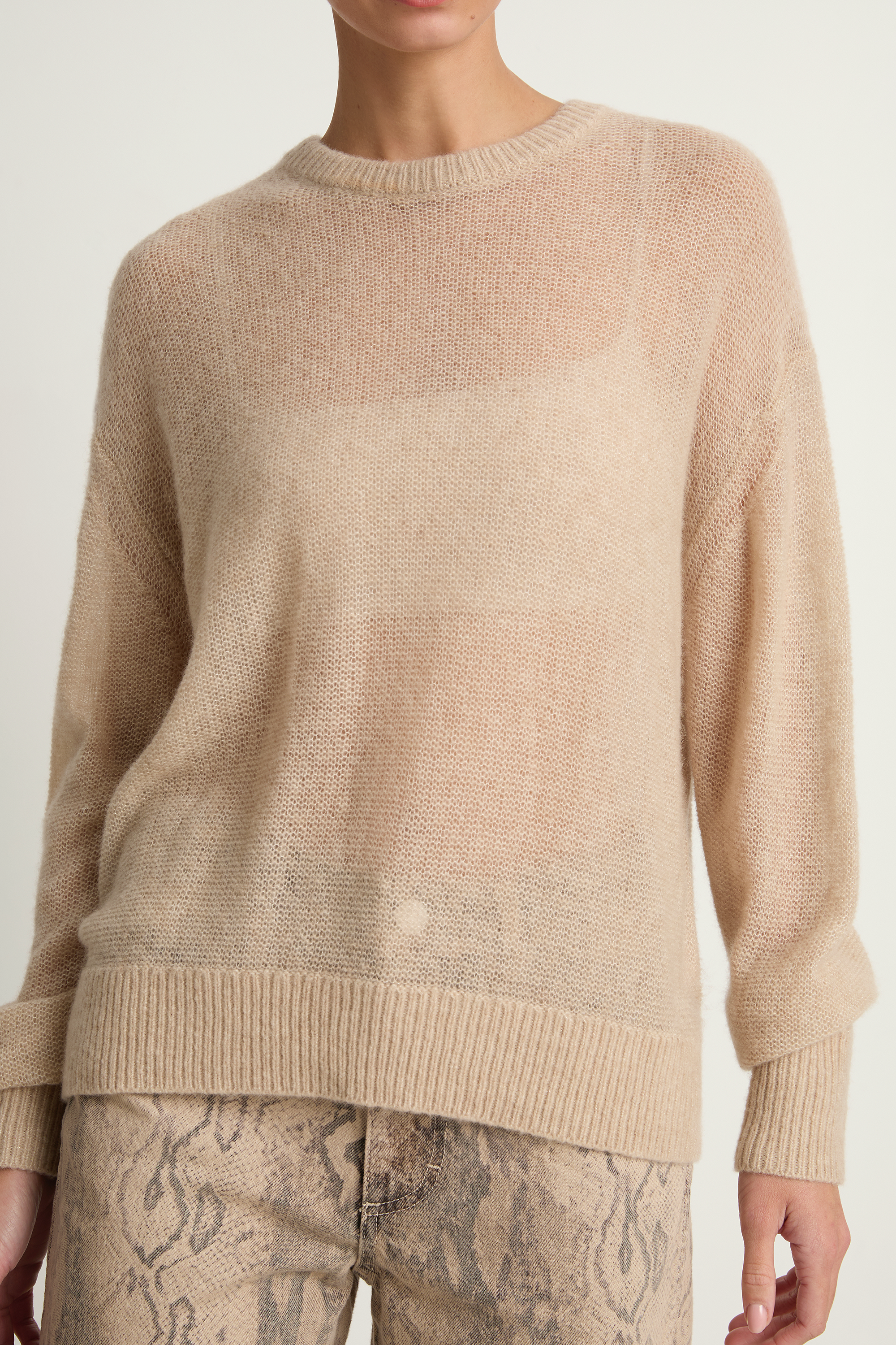 Apiece Apart Softest Tissue Weight Sweater - Sand
