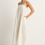 BONDI BORN Kyoto Cocoon Camisole Dress - Natural