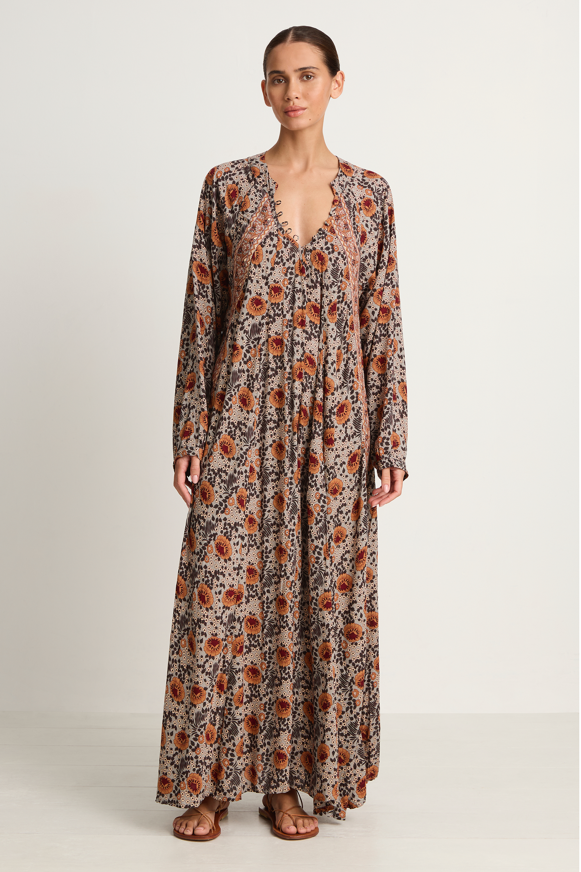 Natalie Martin Fiore Maxi - Vintage Flowers Slate Natalie Martin Fiore Maxi - Vintage Flowers Slate