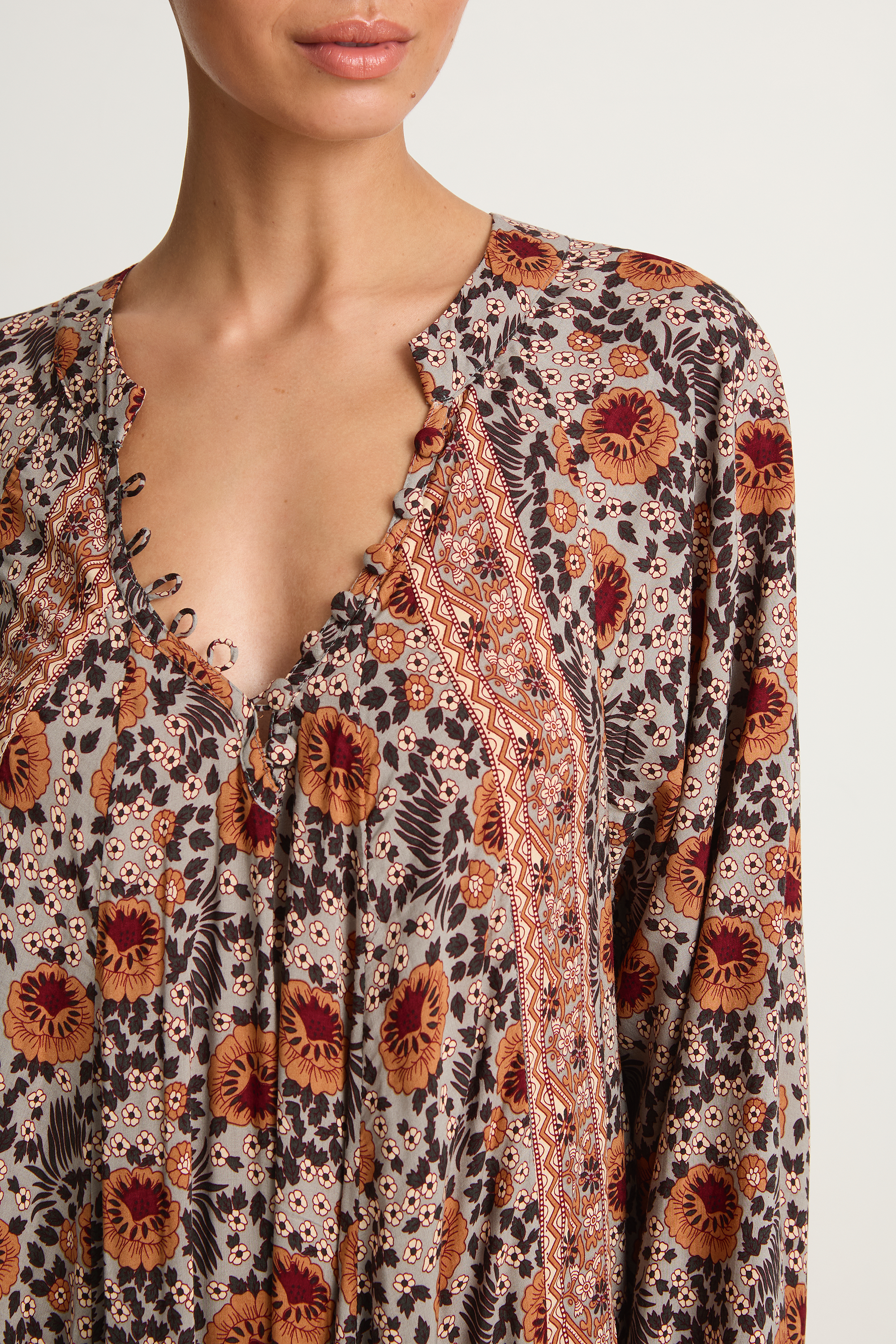 Natalie Martin Fiore Maxi - Vintage Flowers Slate