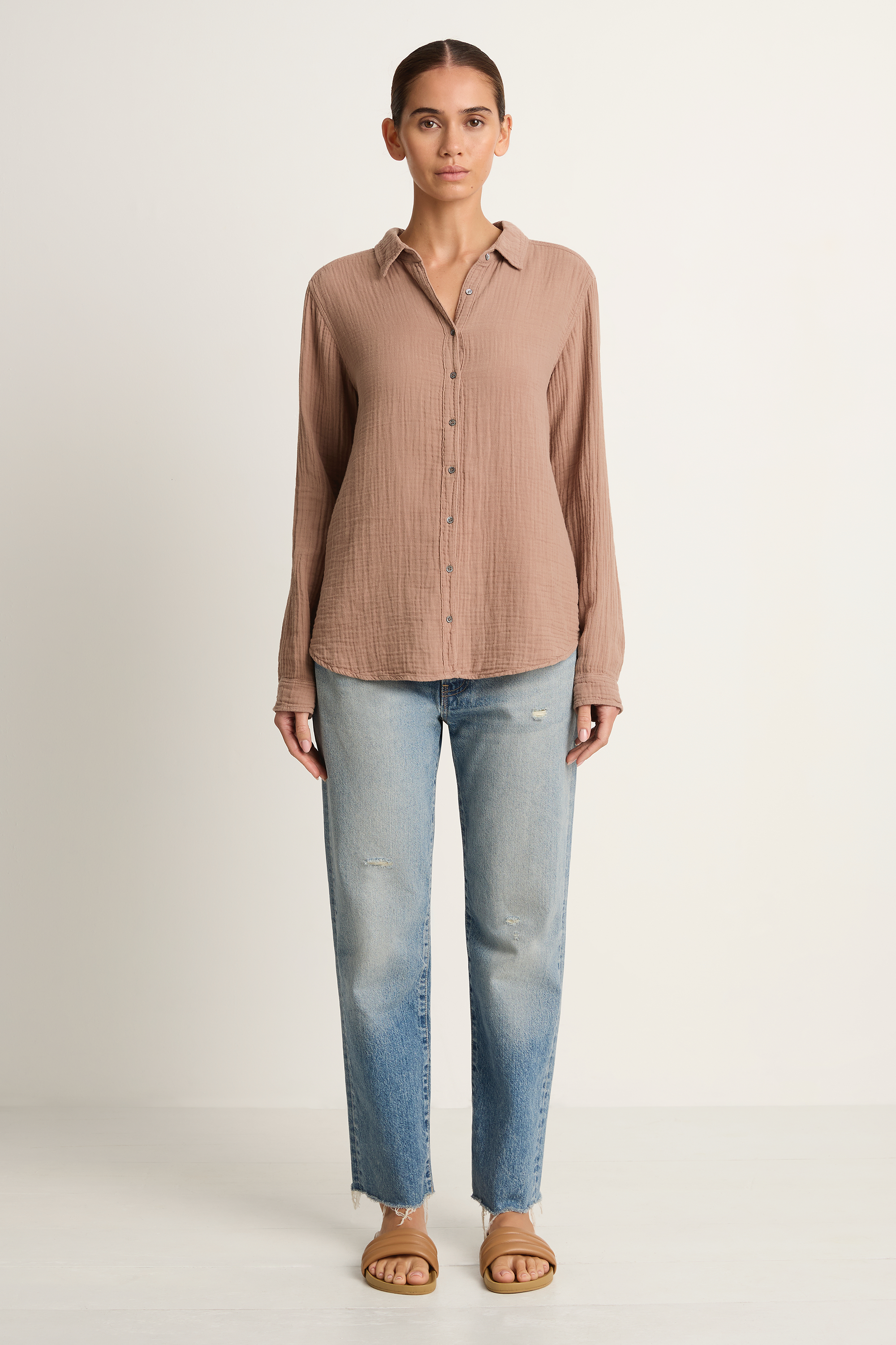 Xirena Scout Shirt - Ash Brown