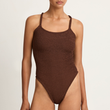 Hunza G Bette One Piece - Metallic Chocolate