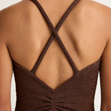 Hunza G Bette One Piece - Metallic Chocolate