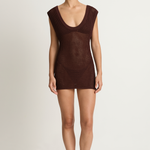 Bond-Eye Hayes Mini Dress - Walnut