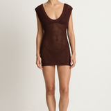 Bond-Eye Hayes Mini Dress - Walnut