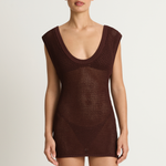 Bond-Eye Hayes Mini Dress - Walnut