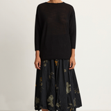 Pas De Calais Secret Forest Print Skirt - Black