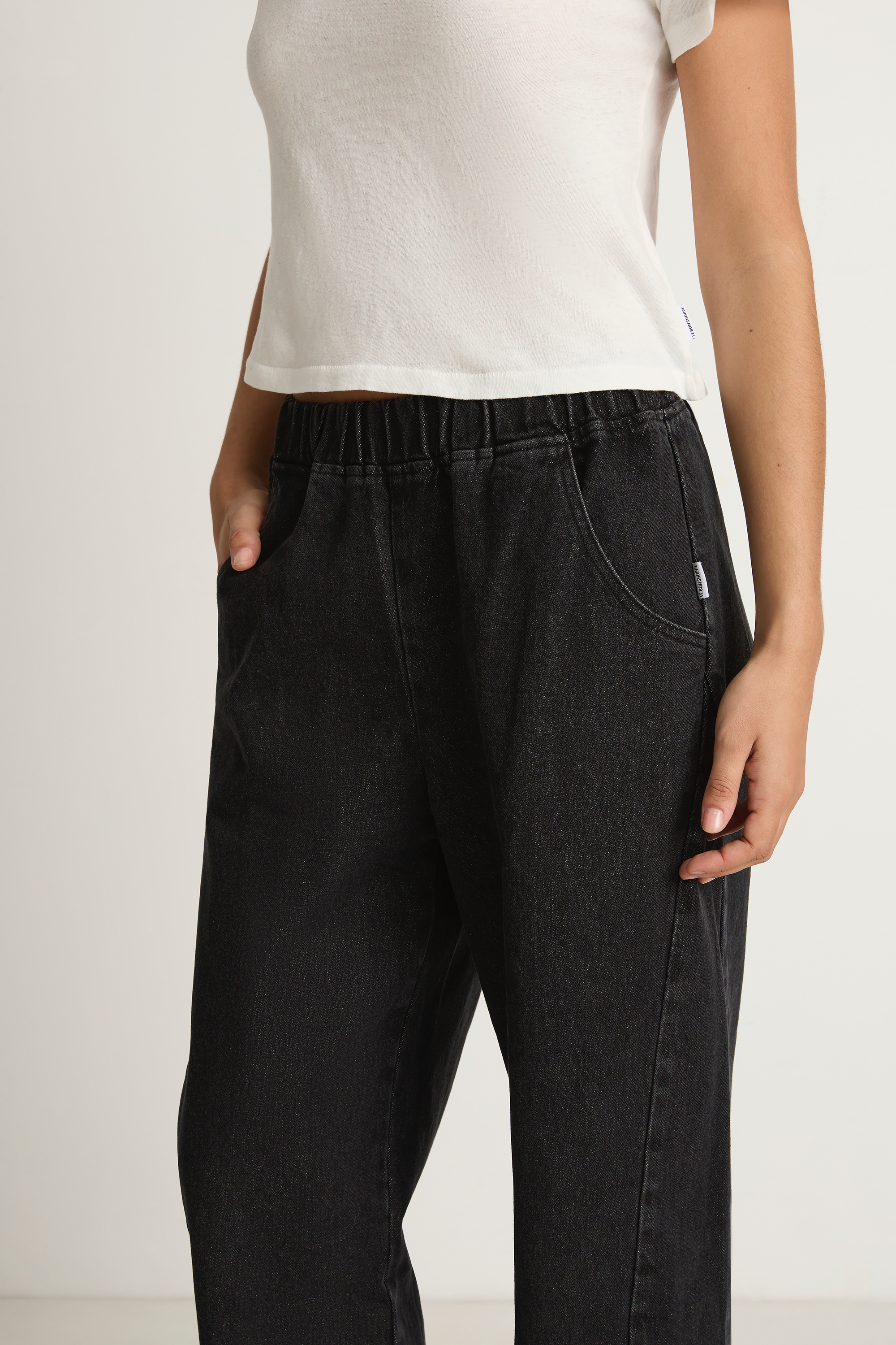 Le Bon Shoppe Arc Pants - Black Denim