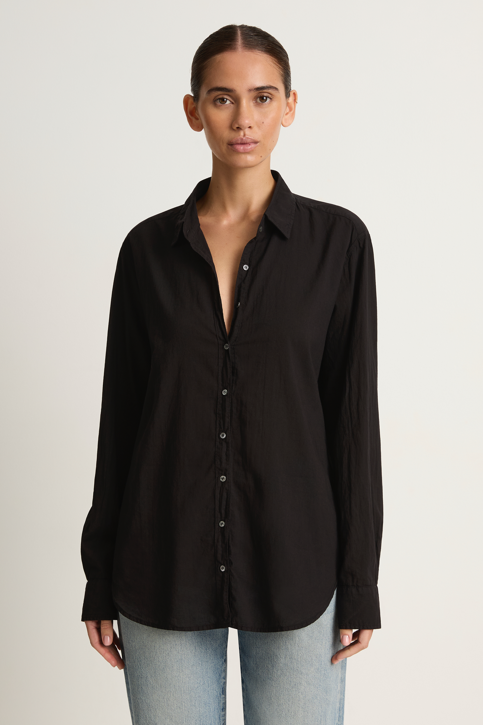 XIRENA Beau shirt in black  Soleil Blue