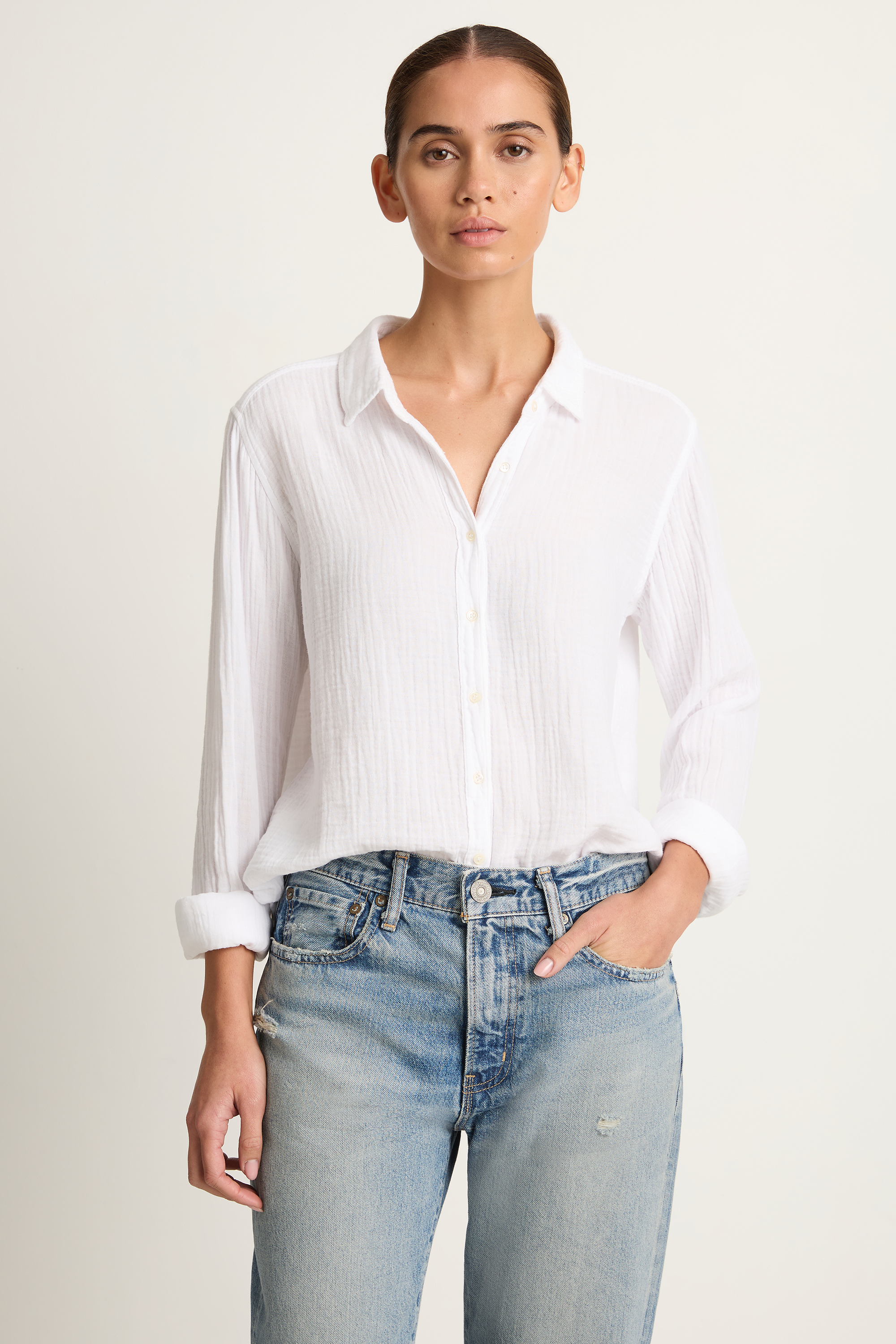 Xirena Scout Shirt - White