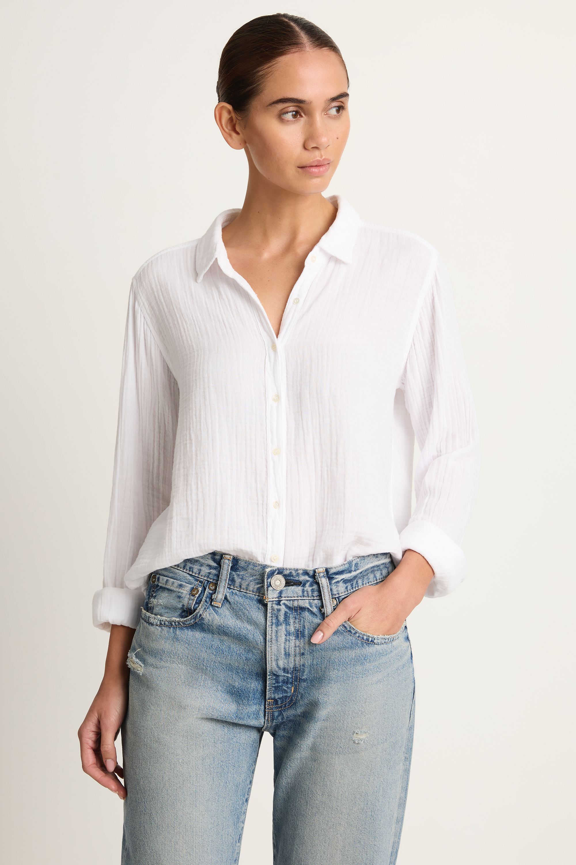 Xirena Scout Shirt - White