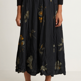 Pas De Calais Secret Forest Print Skirt - Black