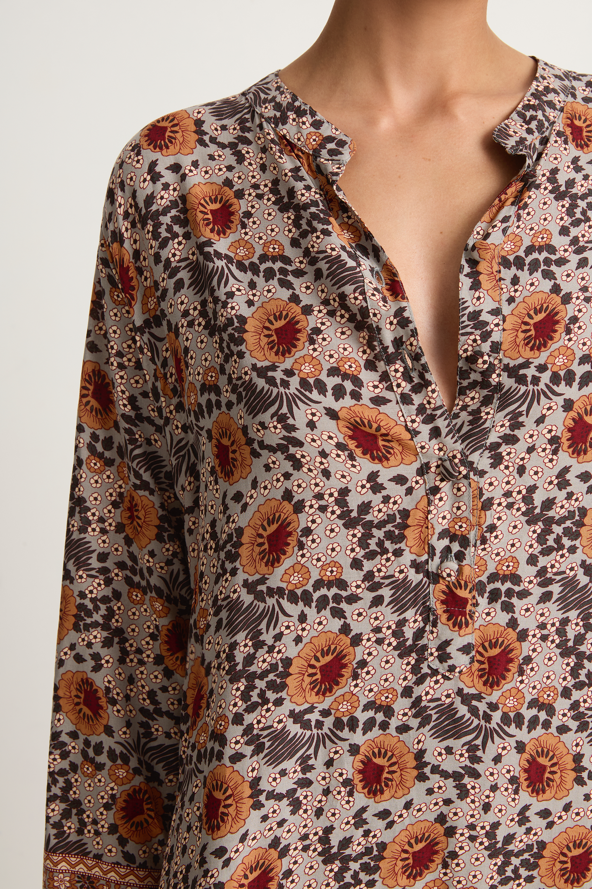 Natalie Martin Isobel Dress - Vintage Flowers Slate