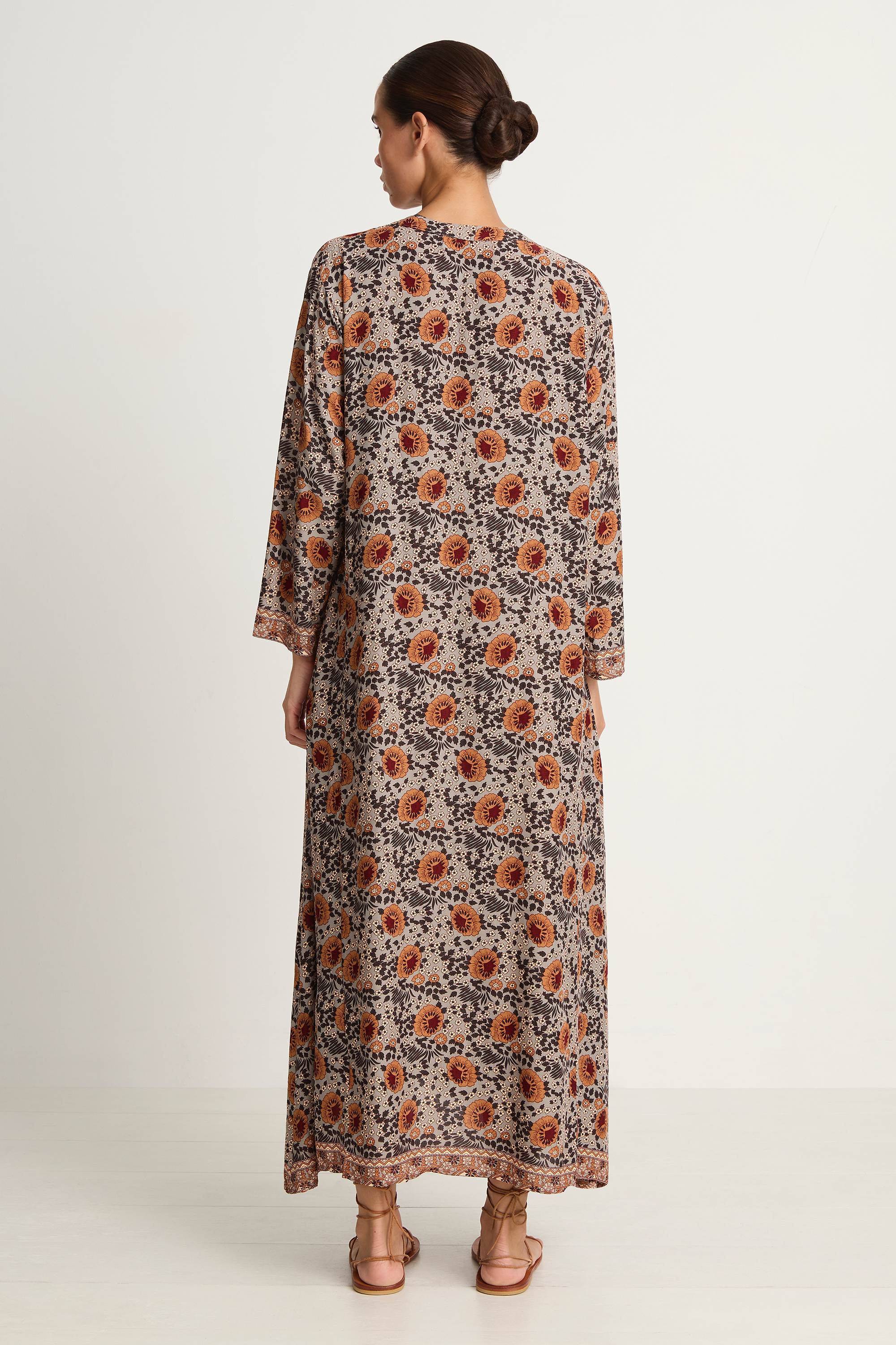 Natalie Martin Isobel Dress - Vintage Flowers Slate