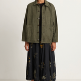 Pas De Calais High Thread Count Cotton Linen Jacket - Khaki