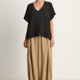 Caravana Xubue Wide Leg Pant - Sepia Tint